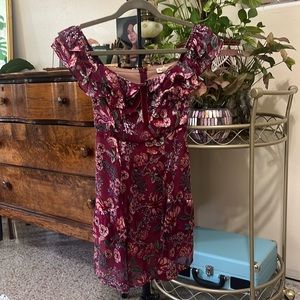 Floral mini dress